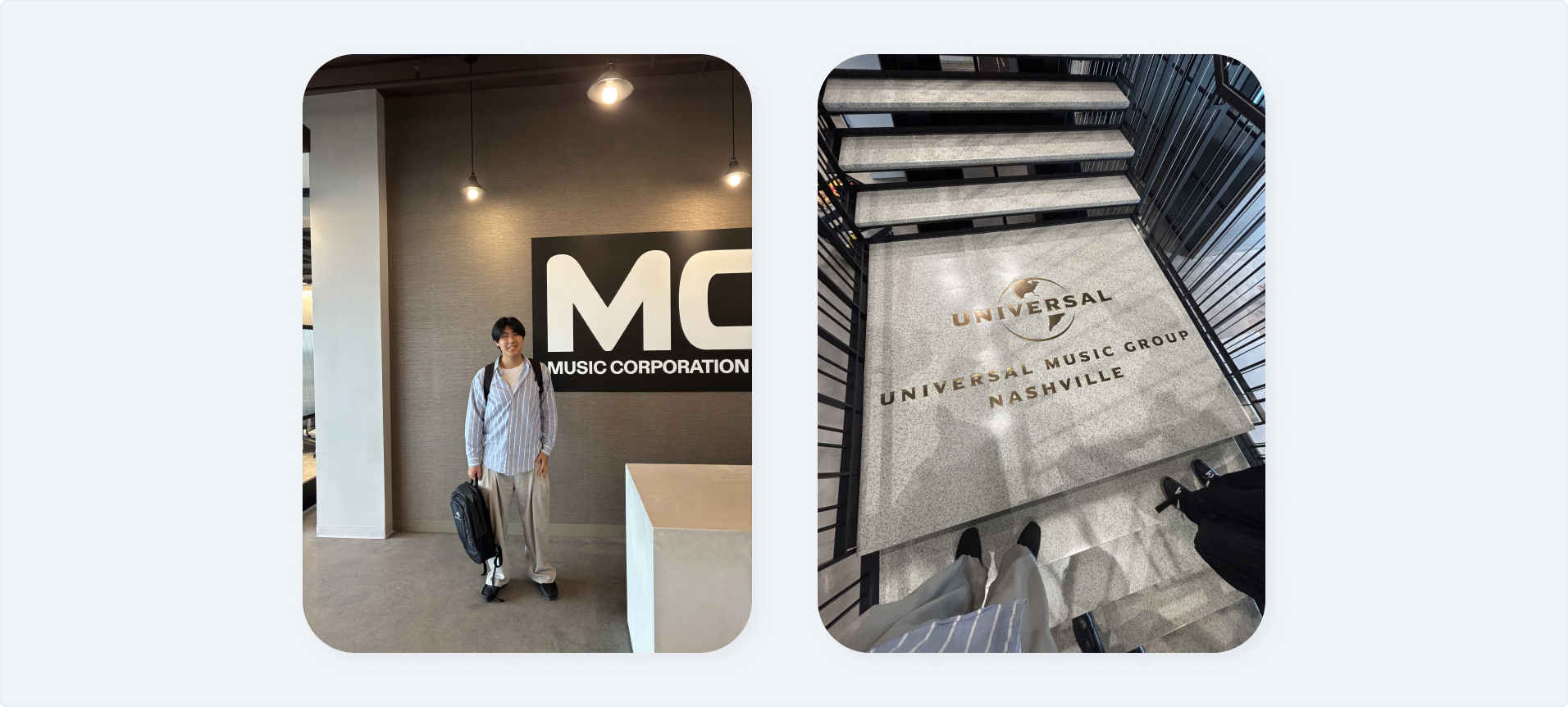 Joel at UMG Nashville headquarters