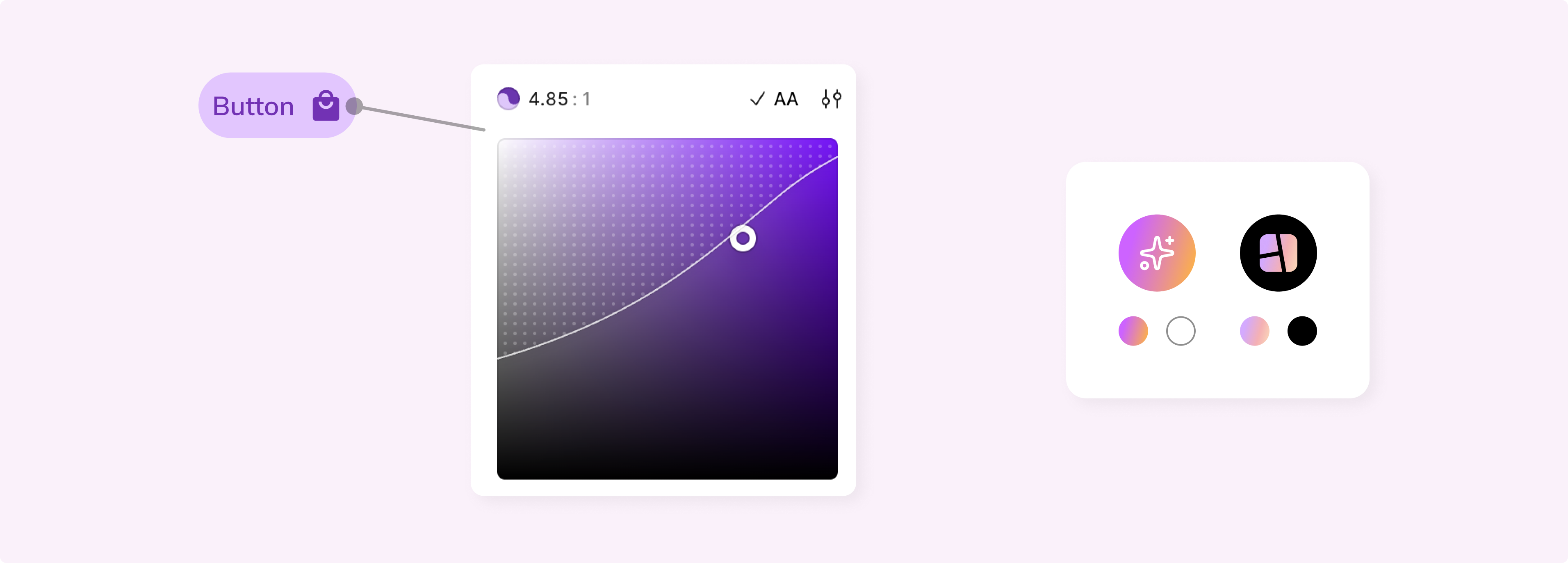 Contrast checker and gradient brand moments